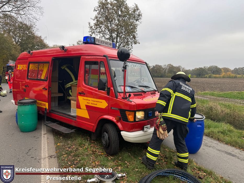 Einsatz: Schwerer Verkehrsunfall auf der Henstedter Straße Ortsausgang Wakendorf II, Foto 9