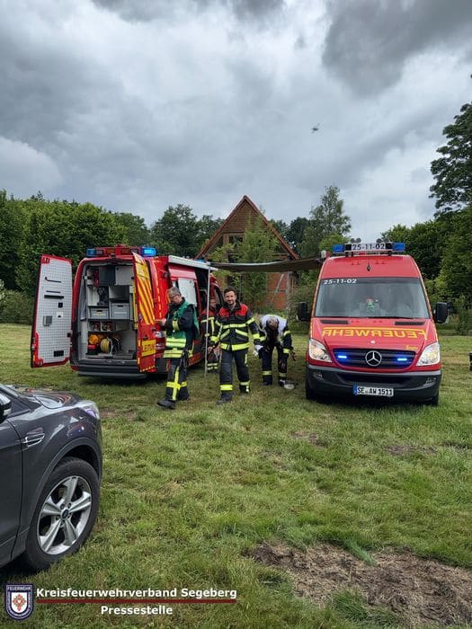 Einsatz: Feuer zerstört Bungalow in Seedorf, Foto 6