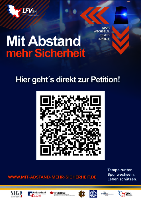 „Mit Abstand mehr Sicherheit“ – Petition des Landesfeuerwehrverbandes Schleswig-Holstein und deren Partnern, Foto 3