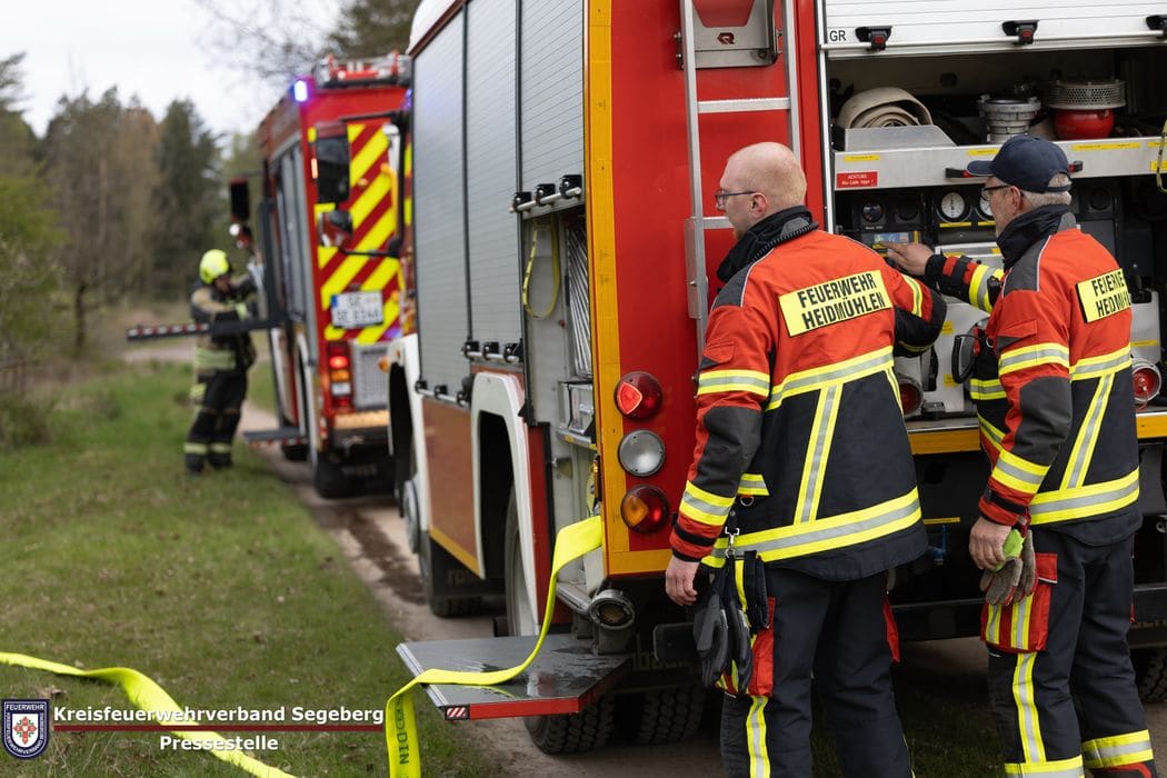 Übung: 9.Feuerwehrbereitschaft übt in Wittborner Heide, Foto 5