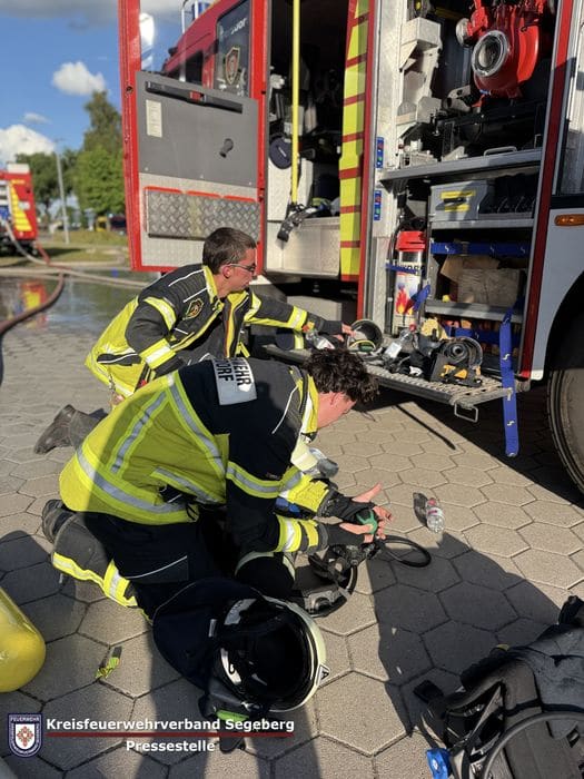 Einsatzübung: Feuerwehren Amt Kisdorf, Foto 4